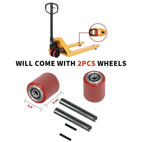 Pallet jack load wheels 3 - pu,