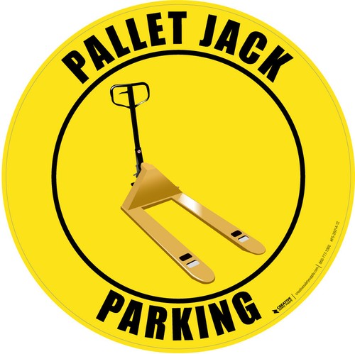 Pallet jack parking - parking, yellow