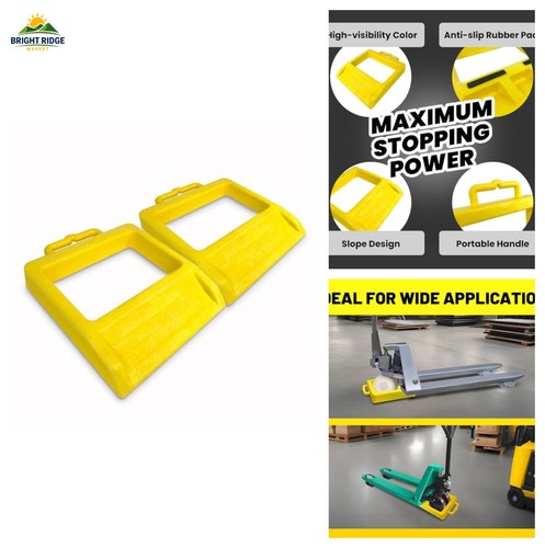 Pallet jack wheel chock - pallet,