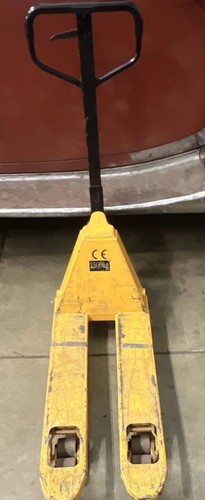 Yellow pallet truck - /,