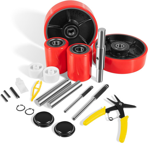Pallet jack truck wheels kit - pallet,